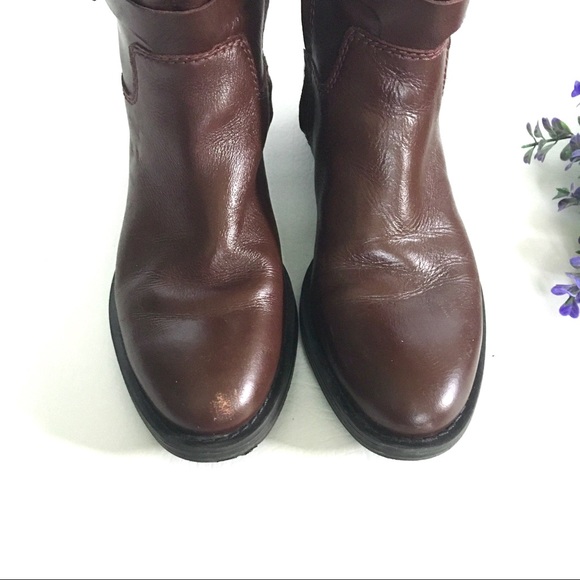 Enzo Angiolini EERO Brown Leather Rising Boots - Picture 2 of 8